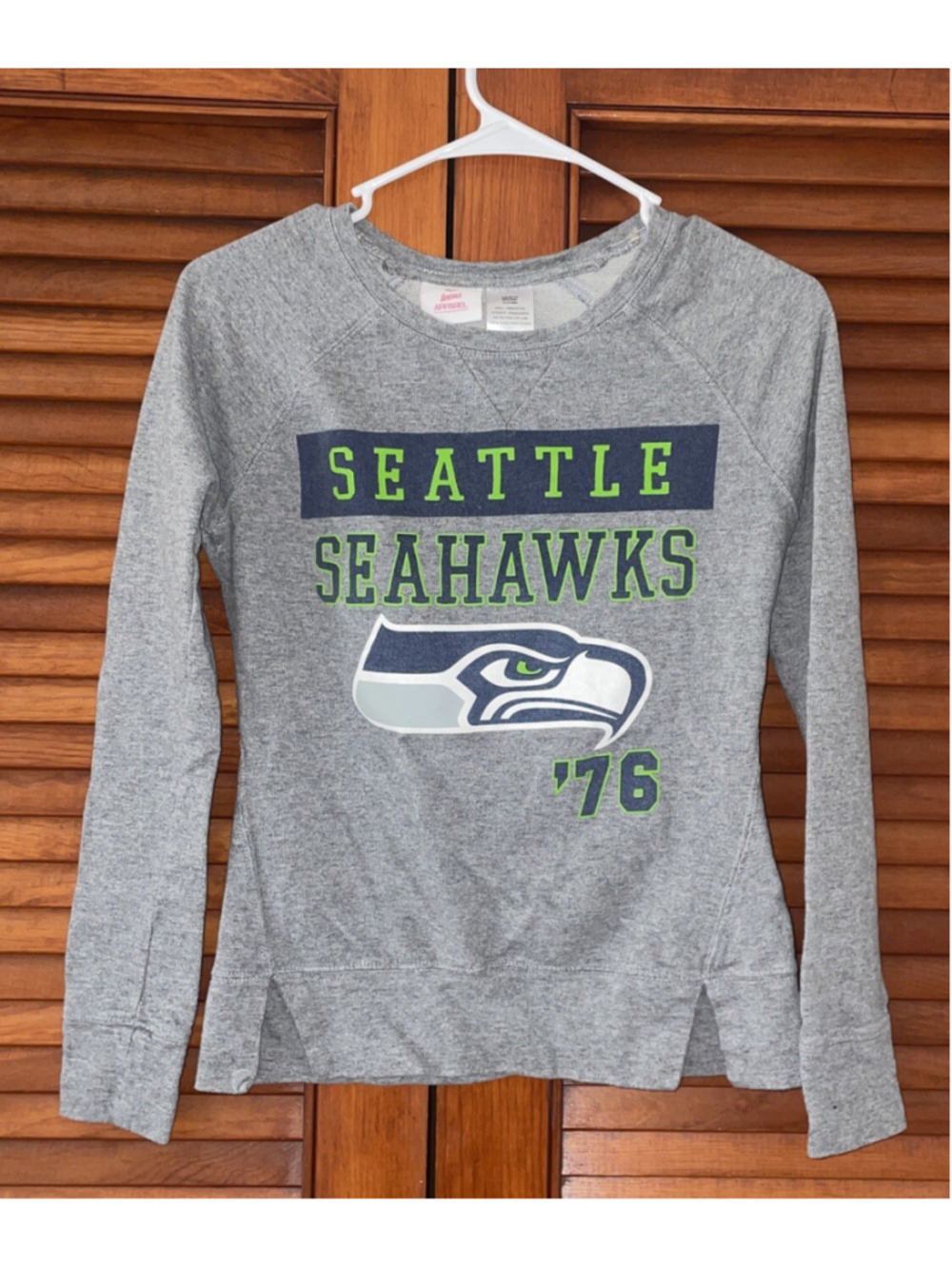 Seattle Seahawks Long Sleeve Shirt NFL Teens Size XS 0/1
